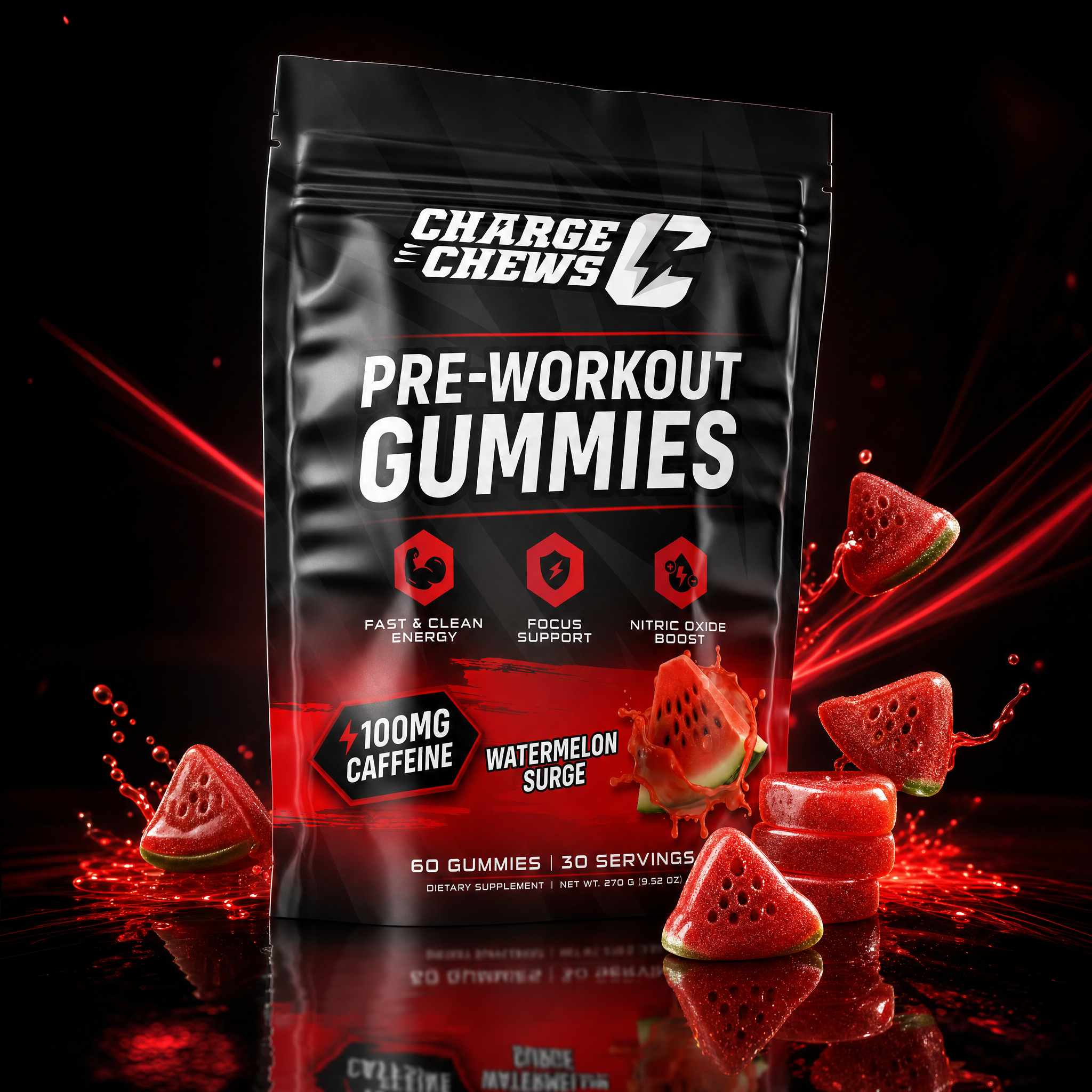 Charge Chews gummies closeup