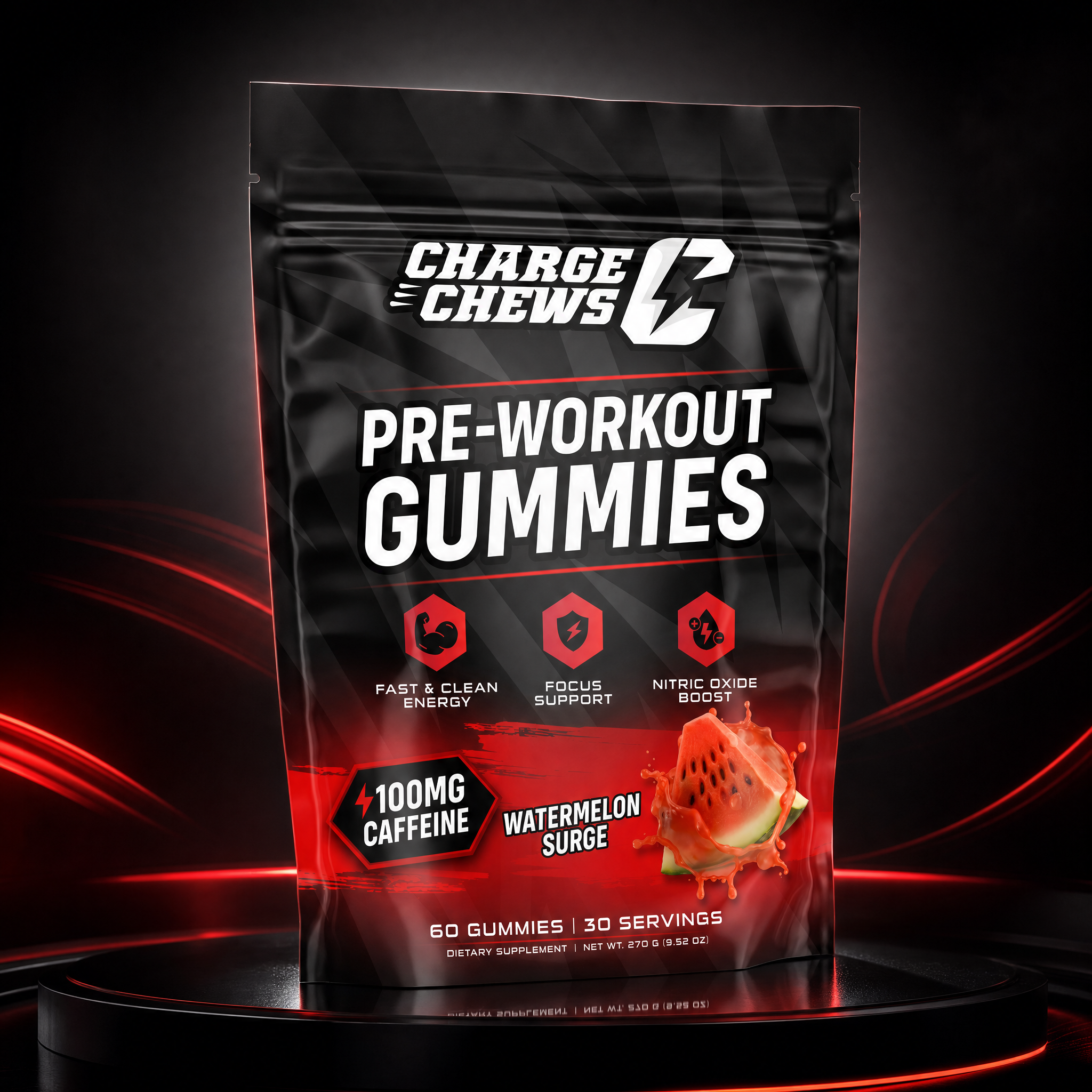 Charge Chews premium 3D product render